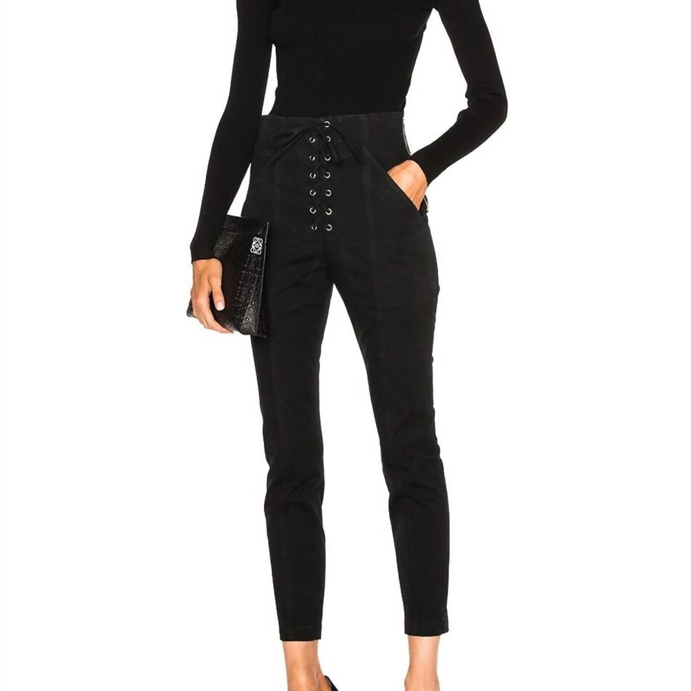 A.L.C. Like NEW! Black Lace-Up Cropped Pants